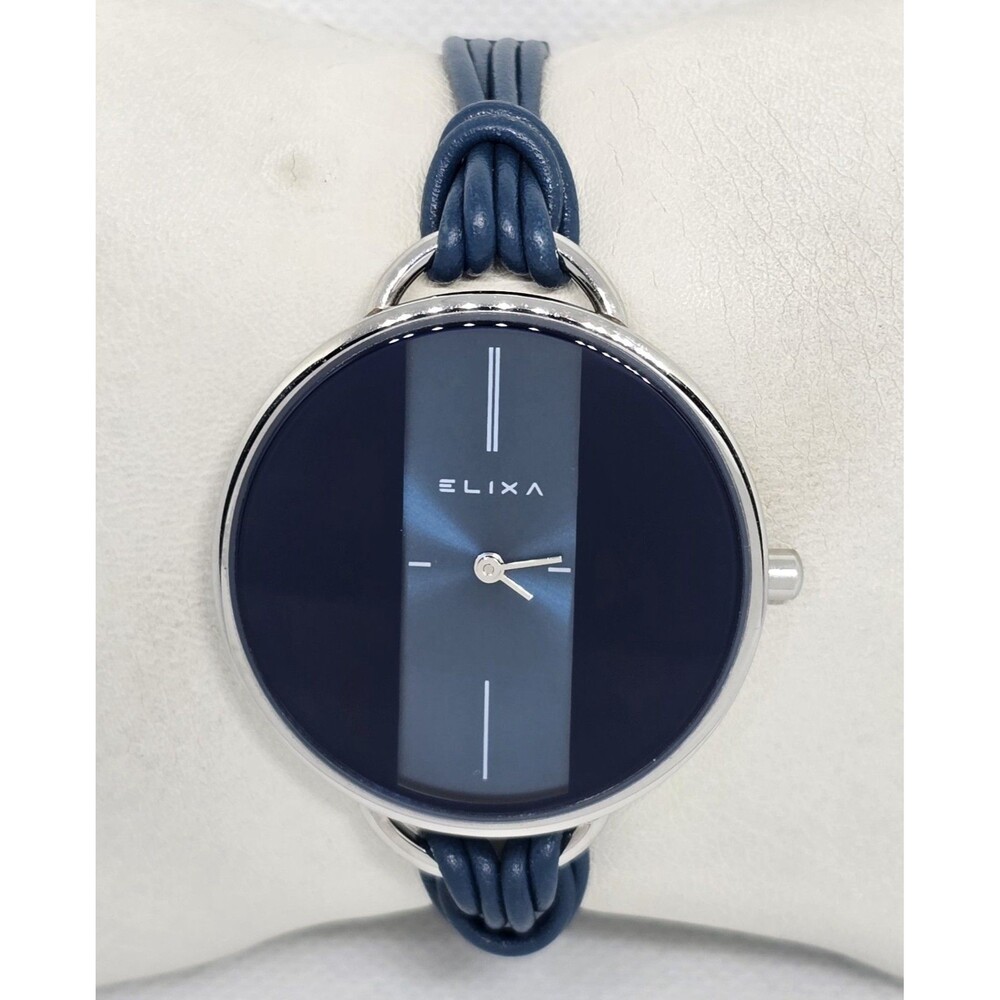 Women's ELIXA Finesse Blue Dial Multi Leather Rope Band Watch 13 - Picture 5 of 9